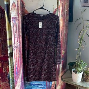 Lace open back Express dress